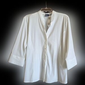 NWT! White Button-Up Shirt